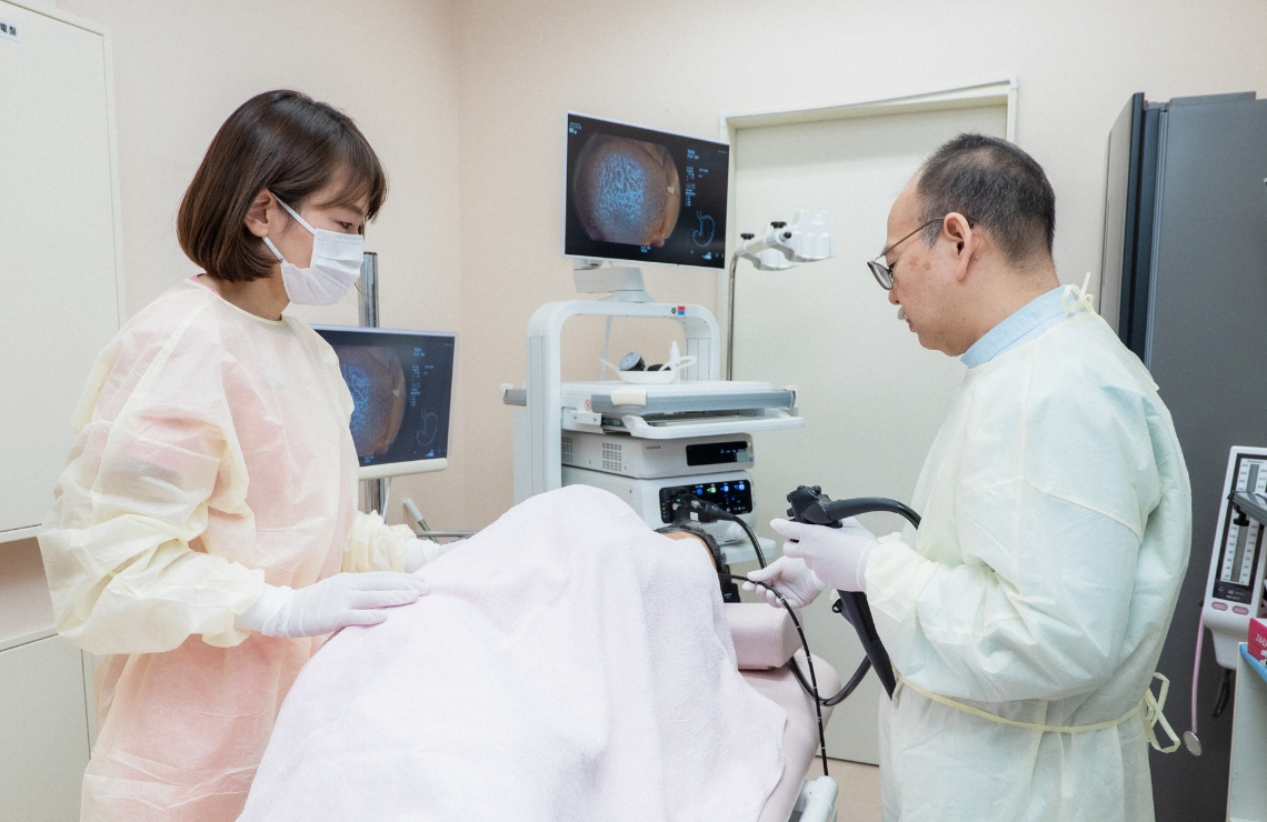 内視鏡検査の様子