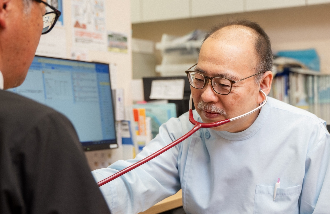 一般内科の診察の様子